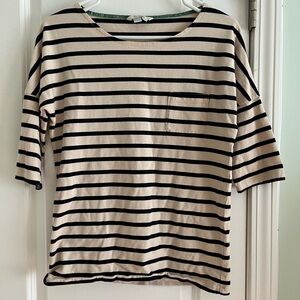 Boden 3/4 sleeve heavy cotton top size 4